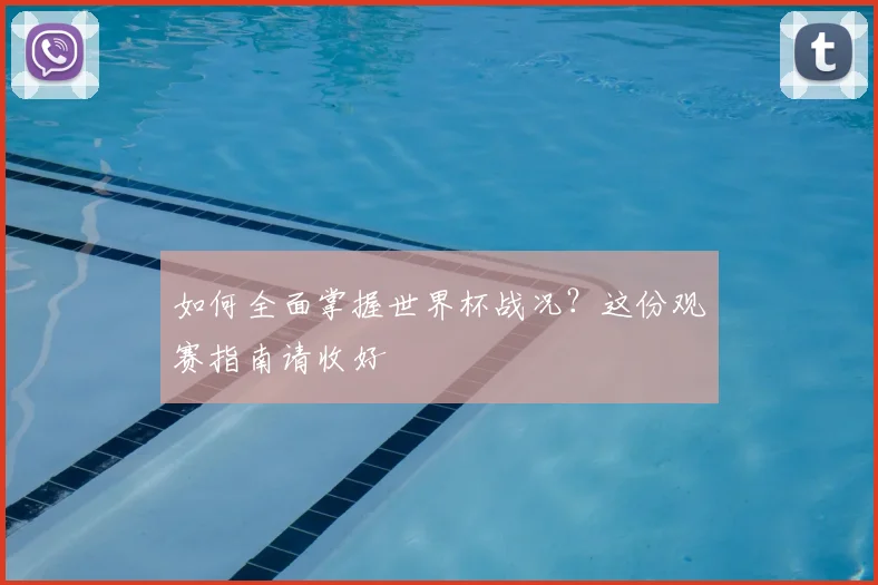 如何全面掌握世界杯战况？这份观赛指南请收好